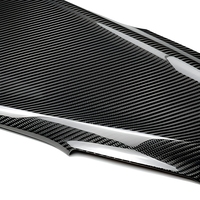 Couverture de tableau de bord en fibre de carbone Shasha pour Corvette C8 2020-2025, kit de panneaux intérieurs entièrement brillants avec ruban adhésif double face