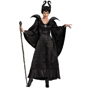Vestido de Princesa de Satén para Cosplay de Adultos, Vestidos de Fiesta Elegantes para Chicas, Incluye Disfraces de Rapunzel, Bella, Blancanieves, Jazmín, Anna y <span class=keywords><strong>Bruja</strong></span> - Product Image 6