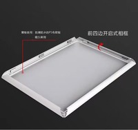 Penyangga Poster Aluminium A2, Penjepit Gambar 25mm, Bingkai Snapper A2, Penutup PVC Anti UV, Dapat Dipasang di Dinding, Ramah Lingkungan