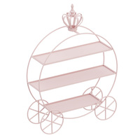 Présentoir à dessert de style européen, décoration de mariage, support à gâteau à trois niveaux pour le thé de l'après-midi, ornement de pâtisserie doré