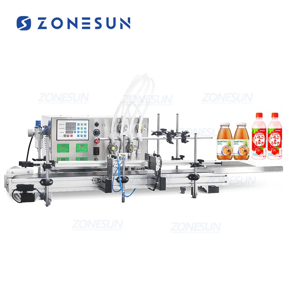 Zonnesun — pompe magnétique automatique 4 têtes, appareil de remplissage pour bouteilles de liquide, pour huile essentielle, parfum, 0-1000ML