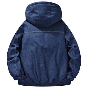 Giacche e Cappotti in Denim Blu per <span class=keywords><strong>Uomo</strong></span>, Fornitura Diretta dalla Fabbrica Cinese - Product Image 3