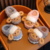 Pantuflas de Plataforma Acolchadas con Logotipo Personalizado, Iluminadas, para Exteriores, de Felpa, para Niños, de Invierno, de Lana y Algodón, Antideslizantes, Suaves y Cómodas, para Bebés