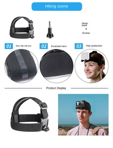 Yiscaxia Kit de accesorios para <span class=keywords><strong>GoPro</strong></span> Hero <span class=keywords><strong>Max</strong></span> 10 9 8 7 50 1 <span class=keywords><strong>Cámara</strong></span> de deportes de acción Incluye correa de montaje en la muñeca Soporte de trípode - Product Image 5