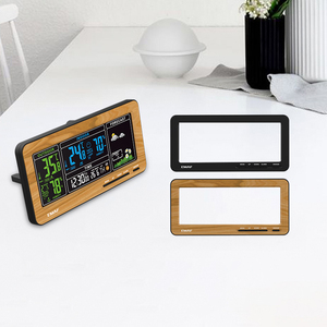 Hiện đại <span class=keywords><strong>2025</strong></span> nhà điện tử màu Máy tính để bàn nguyên tử Dự báo lớn LCD hiển thị thời tiết màn hình trạm đồng hồ với cảm biến nhiệt độ - Product Image 2