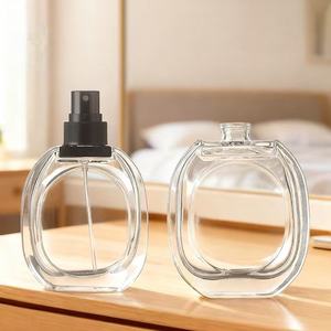 Botella de Perfume Recargable de Vidrio Esmerilado de Alta Gama de 30 ml, Atomizador Portátil de Presión, Botella de Perfume de Repuesto Vacía de Lujo - Product Image 1