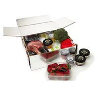 Boîte d'emballage pour expédition à froid, boîte en carton à isolation thermique pour la livraison de fruits de mer