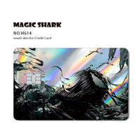 Peaux de couverture de carte de débit d'hologramme brillantes démontables imperméables faites sur commande de conceptions multiples de bas quantité minimale de commande