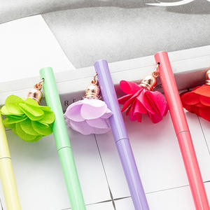 Gao <span class=keywords><strong>Shi</strong></span> Stylo à bille en métal suspendu en forme de fleur 0.5mm de largeur Signature personnalisée pour anniversaire ou fête des enseignants Cadeau Logo - Product Image 2