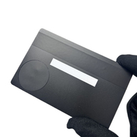 Carte de crédit en métal noir mat de qualité supérieure avec NFC, carte de visite tout-en-un pour les réseaux sociaux et la gravure laser, à revendre