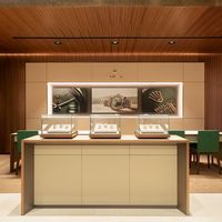 Boîte de présentation de montres et bijoux de luxe sur mesure haut de gamme, en verre trempé premium, étanche, facile à nettoyer, design carré, pour bureau