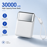 Batterie externe multifonctionnelle portable personnalisée 30000 mAh avec charge rapide PD22.5W en promotion