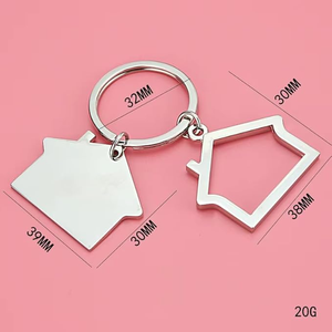 Personalised <strong>New</strong> <strong>Home</strong> <strong>Keyring</strong> Personalized OEM/ODM Laser Logo Metal Blank Hotel Room Keychain Custom House Key Chain - Product Image 6