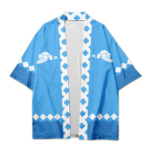 Mode japonaise Harajuku, kimono d'anime pour hommes et femmes, <span class=keywords><strong>Obi</strong></span>, vêtements asiatiques, cardigan samouraï, chemisier Haori - Product Image 5