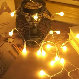 Small Ball Bulb Decoration LED String Lights Fairy Lights Battery Powered Christmas Lights For Bedroom