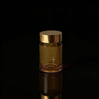 Vente en gros de flacons vides en acrylique brun de 30 ml pour l'emballage d'aliments santé, de bonbons et d'huile de poisson