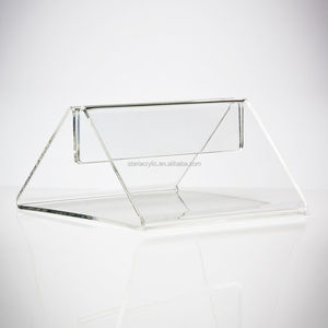 Bảng rõ ràng <span class=keywords><strong>Acrylic</strong></span> tam giác cơ sở chủ rõ ràng bán lẻ dấu hiệu chủ cơ sở dấu hiệu Clip hiển thị bảng Lều menu bìa hiển thị - Product Image 5