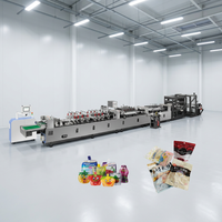 Machine automatique de fabrication de sachets en aluminium laminé plastique à scellage 4 côtés pour l'emballage de café et d'aliments, à vendre