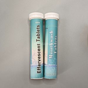 Vegane Mundwasser Brause tabletten Bio Kauen Mundwasser Zahnpasta für Prothesen pflege Mundpflege Mundwasser Tablette - Product Image 4