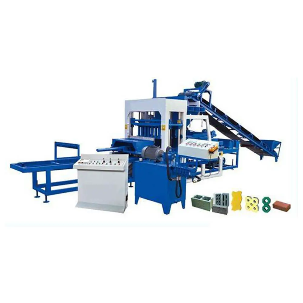 Hydraulic QT 4-15, 6-15, 10-15 automatic non-burning brick making machinery