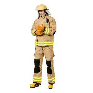 Tuta Antincendio Strutturale NFPA 1971 2018 in Nomex con Componenti in Gomma, Categoria 3 di Protezione, Modello Integrale per Vigili del Fuoco - Product Image 1