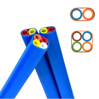 Conduit de câblage HDPE à haute lubrification, en faisceau, 2 voies, 4 voies, avec noyau en silicone pour fibre optique, télécommunications, conduit souterrain