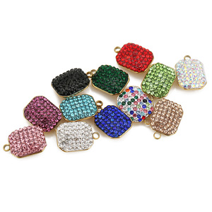 Pendentif en strass de cristal, breloques rectangulaires, serti clos, accessoire de bijouterie DIY, unisexe, pour usage quotidien - Product Image 2