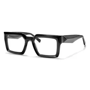 Optical High Quality Luxury Square Acetate Eyeglass Frames Prescription Glasses Eyewear Handmade Designer Optical Frames
