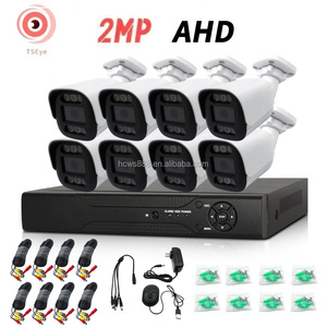 4 8 kênh AHD CCTV An Ninh <span class=keywords><strong>DVR</strong></span> Analog Kit 2MP 5MP 8MP nhà ngoài trời hệ thống camera ánh sáng ấm áp đầy đủ màu sắc tầm nhìn ban đêm CMOS - Product Image 3