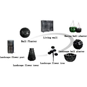 Pot de fleurs auto-arrosant en forme d'arche Miracle Garden avec LED, décoration extérieure pour aménagement paysager commercial, pour jardin public - Product Image 5