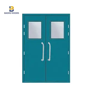 high quality fireproof emergency steel doors with fire proof door and hospital doors with modern design