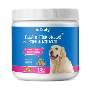 WORAFY सुरक्षित प्राकृतिक B1 B6 B12 विटामिन कुत्तों पालतू पशु स्वास्थ्य देखभाल की खुराक, कुत्तों के लिए पालतू पिस्सू और टिक गोलियाँ पूरक deworm