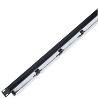 Panel Patch Fiber Optik Udara 19 Inch 1U UTP FTP RJ45 Cat5e/Cat6/Cat6A 24 Port Rak-Mounted Hitam CE, Pengiriman Langsung dari Pabrik