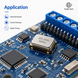 Oscillateur à cristal SMD 25 MHz 1,8 V 25 ppm à très faible consommation, blindé métallique 4 pads, pour montage en surface, pour cartes de contrôle MCU industrielles, rapide - Product Image 4