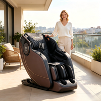 Fauteuil de massage professionnel avec un style classique et robuste, une construction solide et un cuir résistant au froid