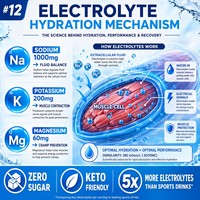 Chumita Elektrolytenpoeder Stick Pack OEM Suiker Vrij Natrium Kalium Magnesium Groothandel Vegan Keto Sport Hydratatie