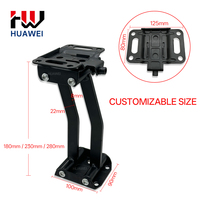 Charnière de dossier réglable HUAWEI pour canapé-lit, mécanisme coulissant avant-arrière noir, support en acier pour quincaillerie de canapé fonctionnel
