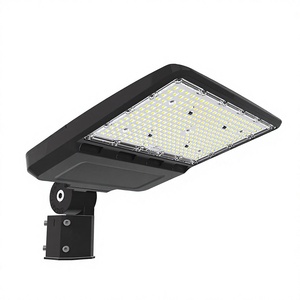 ไฟ LED Shoebox 100W 150W 200W 300W IP66 140LM/W พร้อมเซ็นเซอร์ตรวจจับแสงและเซ็นเซอร์ตรวจจับความเคลื่อนไหว T3 T4 สำหรับไฟถนนในลานจอดรถ - Product Image 1