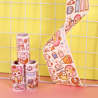 Kit de papeterie personnalisé rouleau de ruban adhésif Washi journal intime carnet de notes coffret cadeau autocollant dessin animé Kawaii ensemble de papeterie