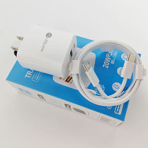 Adaptateur mural portable universel 2 ports USB Type-C 20W PD à charge rapide pour <span class=keywords><strong>iPhone</strong></span> 17 16 15 14 <span class=keywords><strong>13</strong></span> 12 11 <span class=keywords><strong>Pro</strong></span> <span class=keywords><strong>Max</strong></span> - Product Image 4