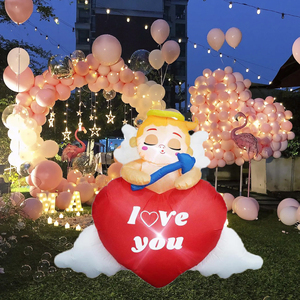 San Valentino decorazione esterna gonfiabile cupido con cuore d'amore, con luci a LED dolce san valentino decorazioni per la festa di nozze a casa - Product Image 6