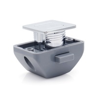 Serrures à bouton-poussoir carrées pour meubles de camping-car, poignées de porte d'armoire, serrures à bouton-poussoir pour tiroirs, serrures à bouton-poussoir dissimulées sans clé