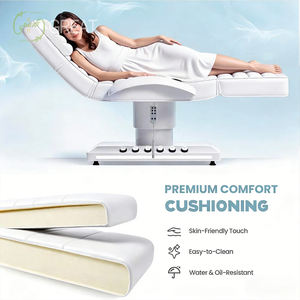 Cama de Masaje Eléctrica Profesional con Base Dorada, Cama para Pestañas con Reposabrazos y Motor para <span class=keywords><strong>Spa</strong></span> y Salón de Belleza de Lujo - Product Image 3