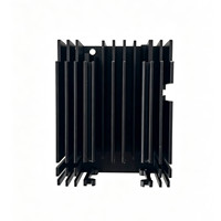 Boîtier de refroidissement vertical sans ventilateur en aluminium, dissipateur thermique extrudé noir anodisé pour mini serveur réseau