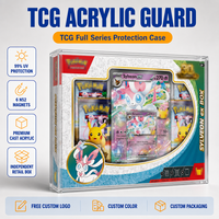 TCG 30. Jubiläums-Sylveon Ex Box Acryl-Vitrine mit Magnetdeckel 99% UV-Schutz Promo-Karten-Sammelbox