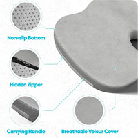 Coussin en silicone pour chaise de bureau, usage estival, plusieurs couleurs, coussin anti-hémorroïdes en gel, coussins lombaires et d'assise pour le confort