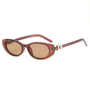 Occhiali da Sole Cat Eye Full Frame UV400 Europa Stati Uniti, Trend Moda Ovale per Ragazze, Personalità Trendy, Specchio Piatto Semplice Transfrontaliero - Product Image 6