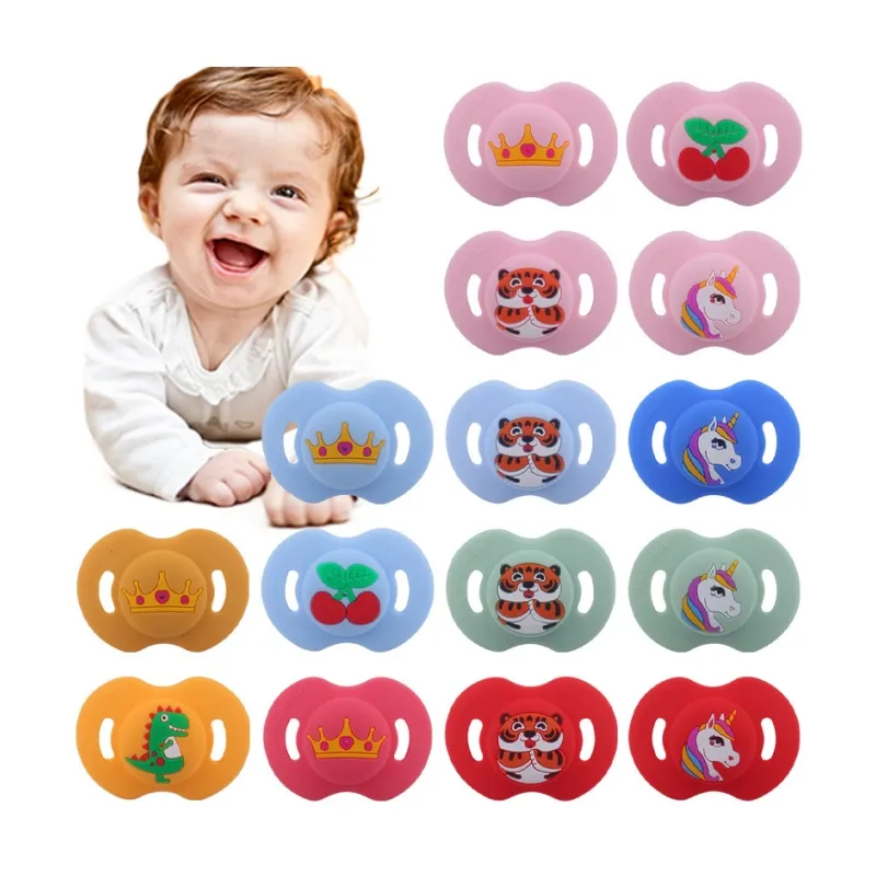 Ciuccio per bambini in Silicone morbido ciuccio per cartoni animati che dorme succhietto ciuccio fittizio per neonati senza BPA per neonato