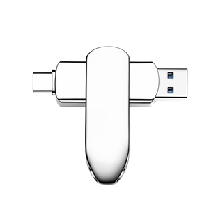 แฟลชไดรฟ์ USB-C <span class=keywords><strong>ราคา</strong></span>ถูก ของใหม่ ความจุ 64GB 128GB 256GB <span class=keywords><strong>512GB</strong></span>  แบบหมุนได้  วัสดุโลหะ สำหรับมือถือ - Product Image 3