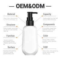 Flacon pompe en plastique PET de 150 ml, vide, rechargeable, pour shampoing, gel douche, produits de soin de la peau, liquides cosmétiques